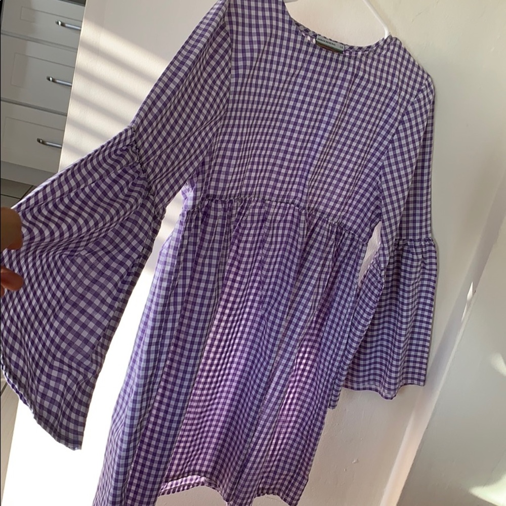 Urban Renewal Gingham Dress Purple